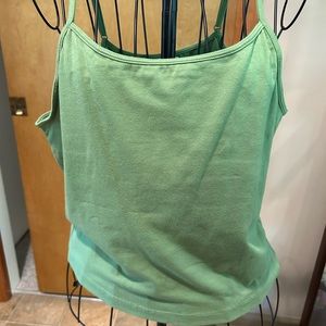 Chadwick’s large green camisole